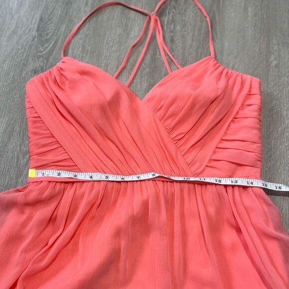 David’s Bridal Chiffon Mini Dress Size 8 - Picture 10 of 13